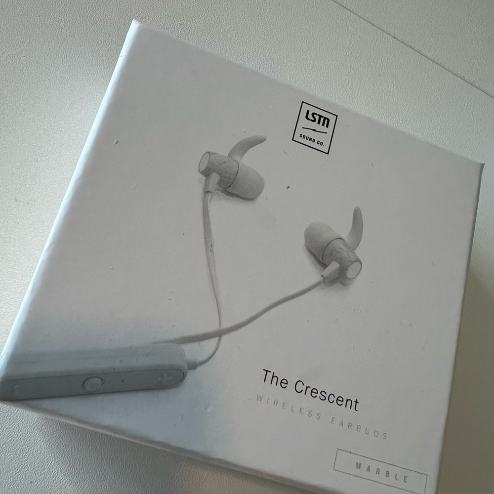 LSTN Sound Co. The Crescent Wireless Earbuds - Marble